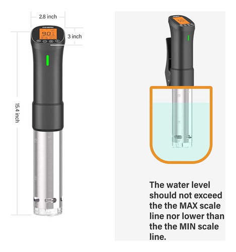 Cocinero Sous Vide Inkbird Isv-200w 1000w Wifi Control App