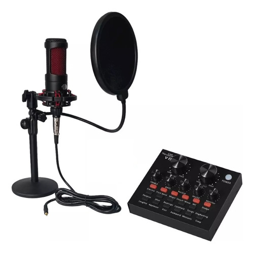 Microfono Profesional Condensador Unidirecci+ Base + Consola