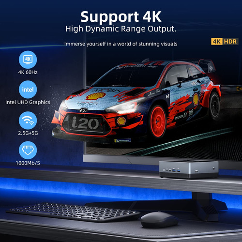 Cybergeek Nano J1 Linux Mini Pc, Intel N5095a Quad-core,