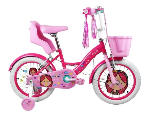 Bicicleta Montaña Niños 16 Diana - Blanco/Rosa