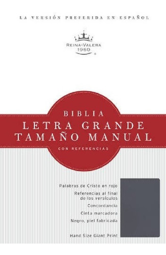 Biblia Reina Valera 1960 Letra Grande Concordancia Gris