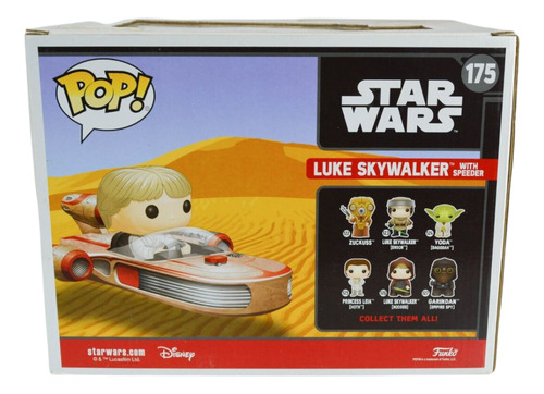 Boneco Funko Pop Luke Skywalker With Speeder 175 Star Wars