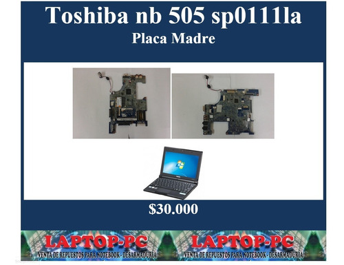 Placa Madre Toshiba Nb505 Sp0111l