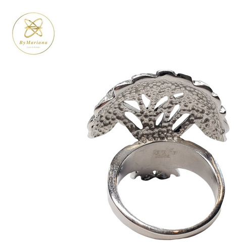 Imagen 3 de 7 de Anillo Acero Quirurgico Cardinal Arbol De La Vida
