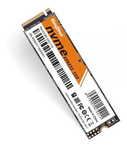 Disco Sólido Interno Kingdian Nvme M.2 256gb Pcie