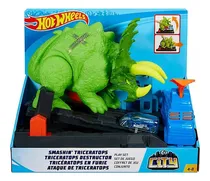 Comprar Hot Wheels Pistas Triceratops Con Lanzador Mas Auto Gbf97