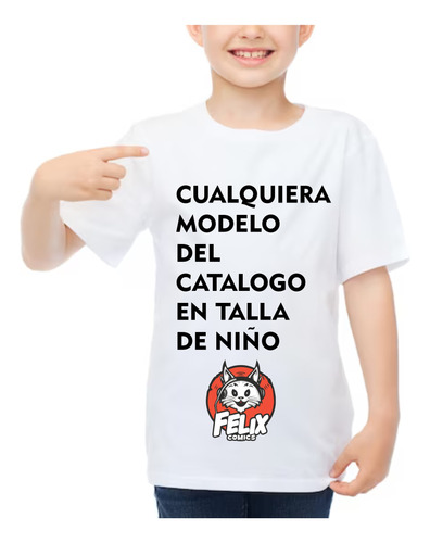 Remera De Niño, Cualquier Modelo De Catalogo A Eleccion 