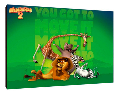 Cuadros Poster Peliculas Madagascar Xl 33x48 (mdc (8)