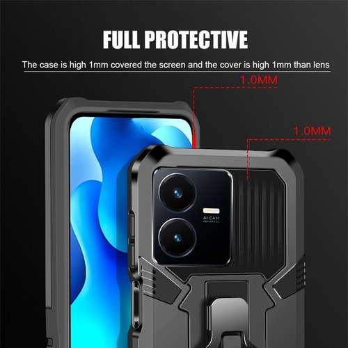 Funda For Vivo V25 V25e Con Clip Duro A Prueba De