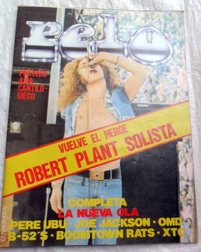 Pelo 170 Los Violadores Patricio Rey 1982, New Wave R. Plant