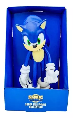 Boneco Sonic 28cm Filme 2020 Articulado Sega Coleção Caixa em