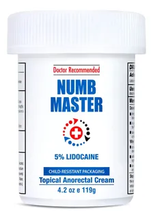 Crema Anestésica Tópica De Acción Rápida. Number Master 119g