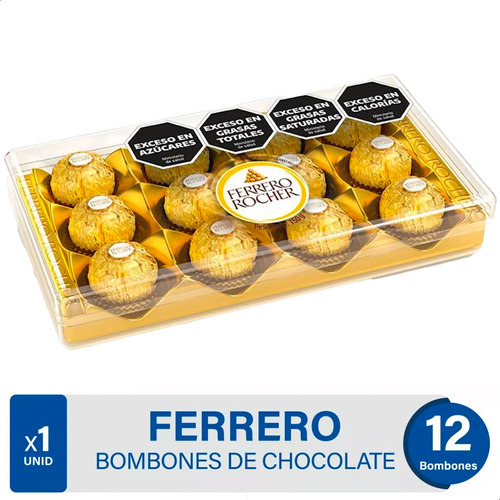 Ferrero Rocher Rosher Bombón 01mercado Ideal Regalo Caja X12