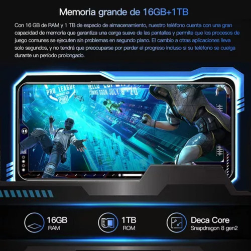 Teléfonos Inteligentes Android Baratos Pova 5pro Azul 7.3 En.