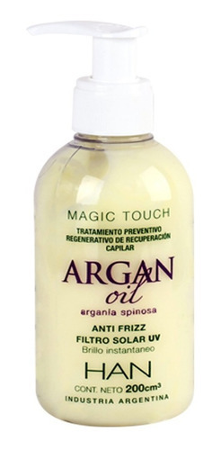 Imagen 1 de 1 de Han Tratamiento Reparador Magic Touch Argan Oil Metodo Curly