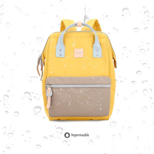 Imagen 6 de 10 de Mochila Himawari 1881 Usb Cordura Bolso Division Notebook.