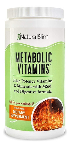 Vitaminas - Metabolic Vitamins - 30paks Naturalslim,