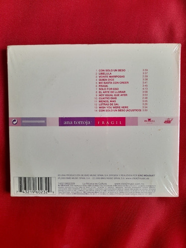 Ana Torroja Cd Fragil/saul Hernandes[caianes)sin Abrir New (Usado)