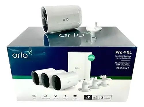 Câmera De Segurança Sem Fio Arlo Pro 4 Xl Hdr 2k | Frete grátis