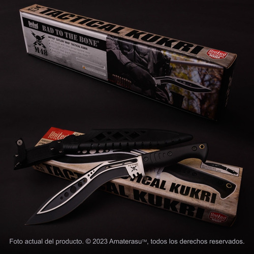 Imagen 8 de 9 de Cuchillo Daga Kukri Tactico M48 United Cutlery Oficial