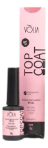 Top Coat Volia Sache Pink 9g Refil Alto Brilho Selante