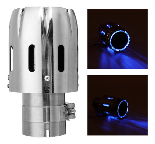 Punta De Escape Universal Compatible Con Automóvil, Con Luz