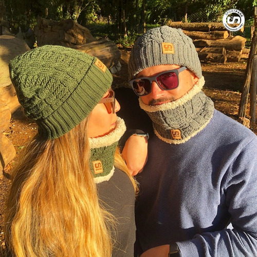 Imagen 4 de 4 de Gorro De Invierno Sportpark Lana Y Corderito Para El Frio