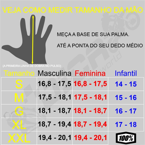Imagem 3 de 4 de Luva 100% Airmatic Motocross Ciclismo Bike Mtb Bmx Trilha