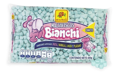 Bombones Chicos Mini La Rosa Bianchi Azul 400 Gr