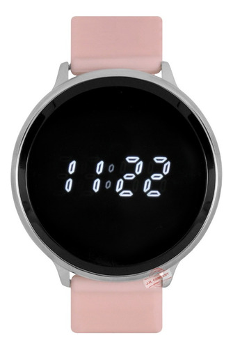 Reloj Touch Led Unisex Mujer Hombre Moda Casual Correa Rosa 0322