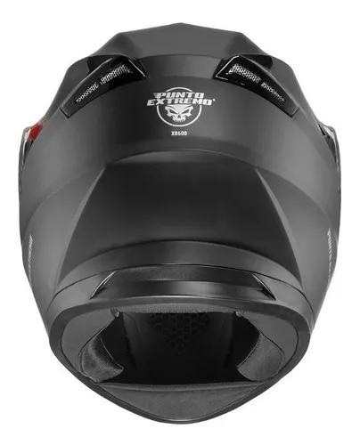 Casco Cerrado Xr600 Punto Extremo Negro Mate Moteros