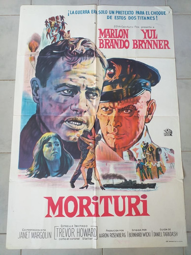 Afiche Original-morituri- Marlon Brando-y.brynner