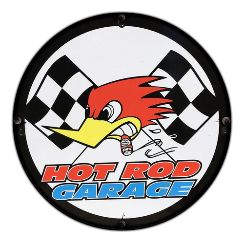 #336 - Cuadro Decorativo Vintage / Hor Rod Garage No Chapa