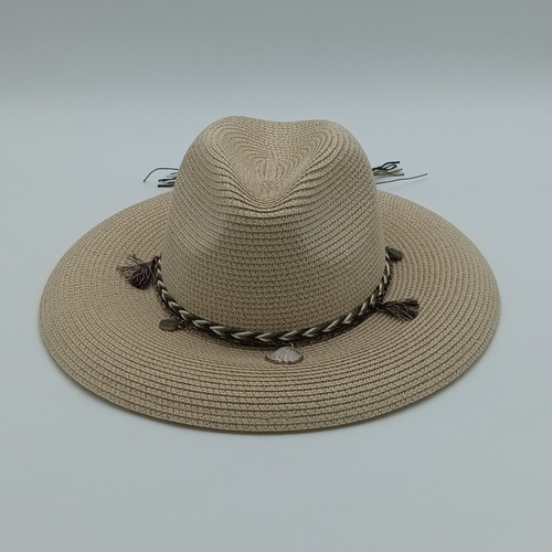 Sombrero Indiana T/ Trenza Concha