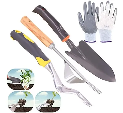 Extractor De Malas Hierbas Multifunción – Acero Inoxidable Con Mango De Madera, Ideal Para Cavar, Podar Y Trasplantar