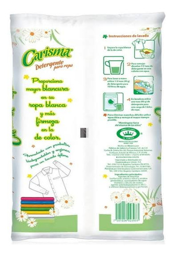 Detergente En Polvo Carisma 1kg