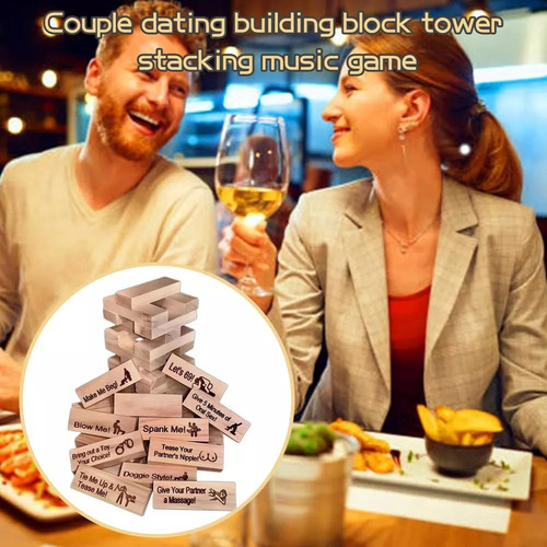 Np Juego Super Block Tower, 48 Unidades, Valentine Tumbling