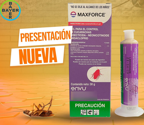 Maxforce Gel (paquete De 3) Extermina Cucarachas Bayer