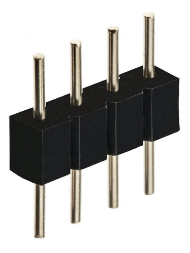 01 Emenda Conector Macho Fita Led 4 Pinos Rgb 5050 E 3528