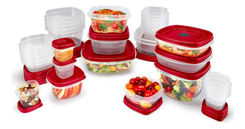 Juego Completo De Recipientes Rubbermaid Tapa Con Valvula
