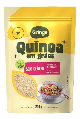 Quinoa Em Grãos Orgânica Grings