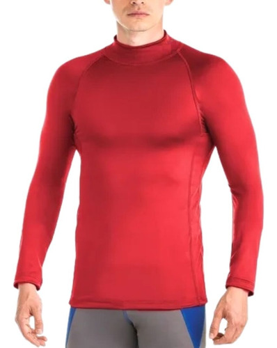 Polos De Natacion Proteccion Uv Rashguards Rojo