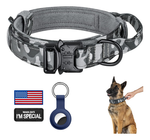 Collar Táctico Para Perros Daganxi De Nailon Ajustable Con A