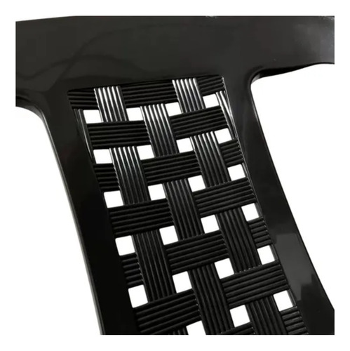 Kit 20 Cadeiras Plásticas Preta S/braço Para Eventos