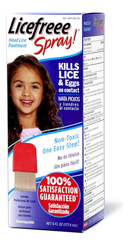 Spray En Aerosol Instantáneo Para Piojos. Licefreee