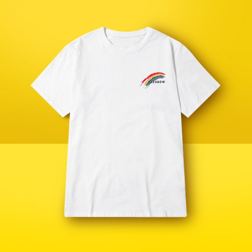 Camiseta Con Cuello Redondo, Ajustada, Algodón, Color Liso,
