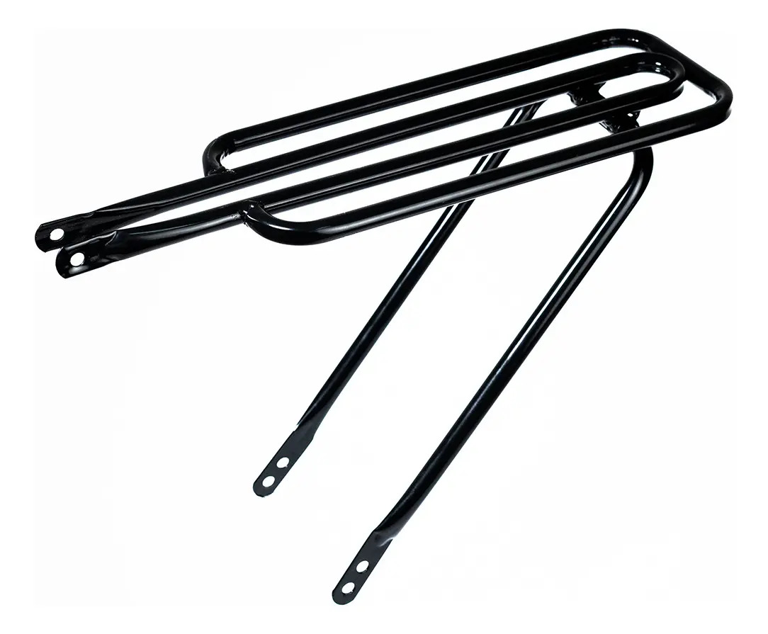 Bagageiro Tubão Garupa Reta Modelo Bh Reto Aro 26 Cor Preto