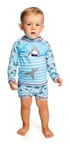Comprar Conjunto Infantil Everly Meninos Com Proteção Solar Tubarao