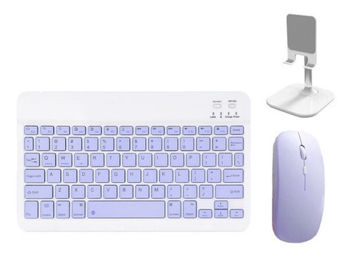 Kit De Teclado Ratón Bluetooth Y Soporte Para Teléfono Celul