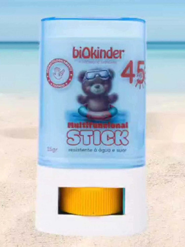 Protetor Solar Infantil Stick Bastão Mineral Fps45 Biokinder
